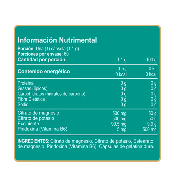 Second image of Citrato de Magnesio y Potasio